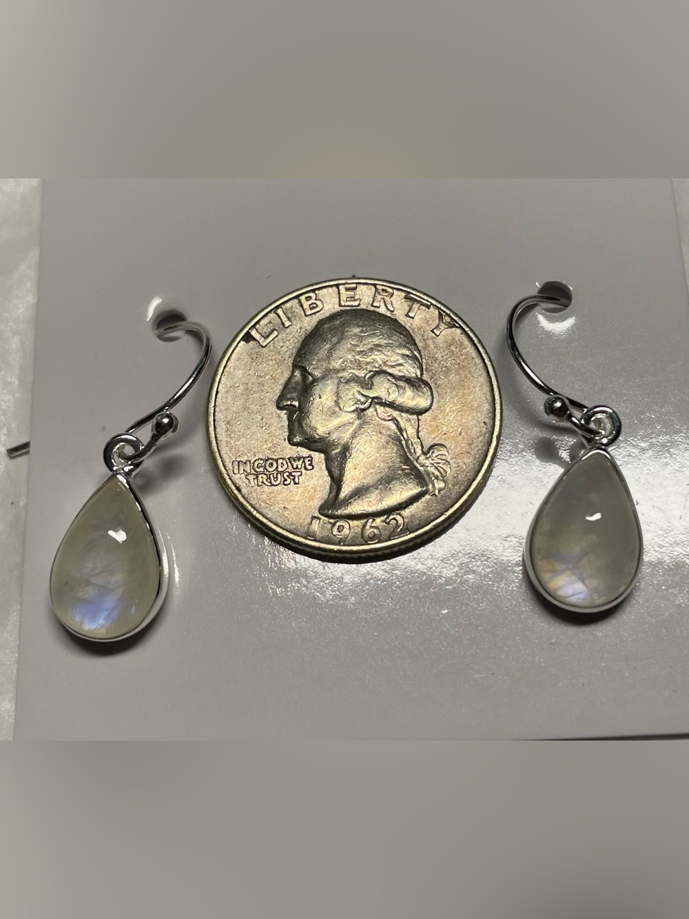 Moonstone earrings